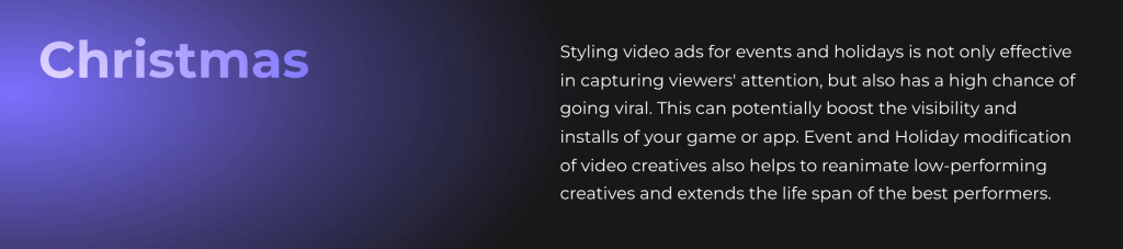 Insights on styling video ads for events and holidays